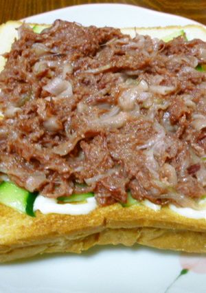 コンビーフのっけトースト-レシピのメイン写真