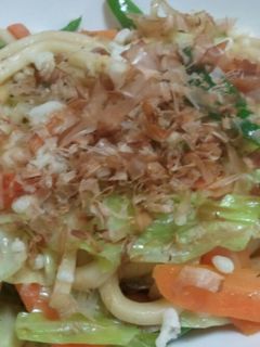 あっさりめんつゆ味付けの焼きうどん☆-レシピのメイン写真