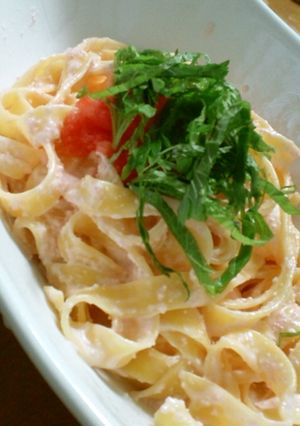 簡単すぎ！！！はまる明太子クリームパスタ-レシピのメイン写真