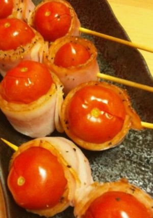 簡単♡トマトのベーコン巻き-レシピのメイン写真