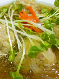 ピリ辛肉団子と春雨煮込み-レシピのメイン写真