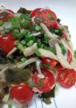 塩麹きのこで冷製パスタ！-レシピのメイン写真