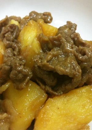肉とじゃがいもだけのシンプル肉じゃが-レシピのメイン写真