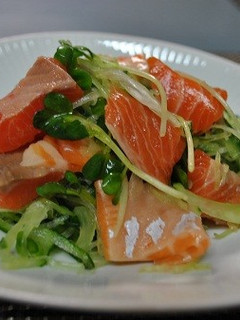 サーモンと薬味のサラダ-レシピのメイン写真