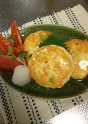 たっぷり海老のふんわり豆腐ハンバーグ-レシピのメイン写真