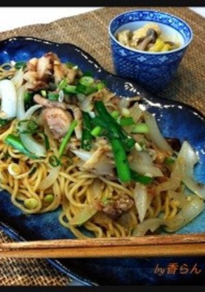 塩麹で＊にんにくたっぷり鶏塩焼きそば-レシピのメイン写真