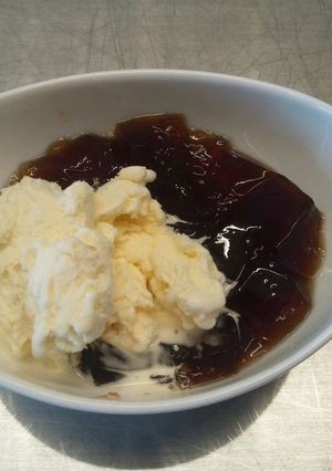 手づくりアイスとコーヒーゼリー-レシピのメイン写真