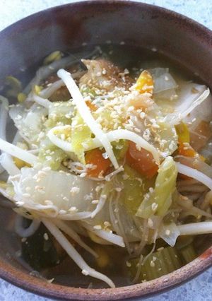 セロリと豆もやしの！ベジ塩ラーメン-レシピのメイン写真