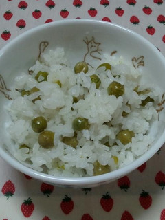 炊飯器のお任せ!豆ごはん。-レシピのメイン写真
