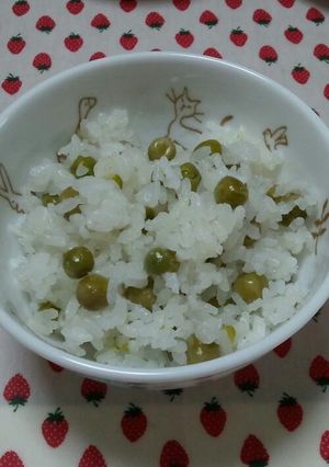 炊飯器のお任せ!豆ごはん。-レシピのメイン写真