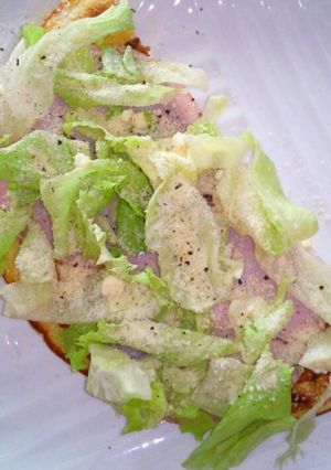 栄養満点☆もっちもちサラダパンケーキ＊＊-レシピのメイン写真