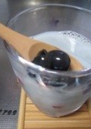 黒豆（ラカントＳ煮）ソイラテ-レシピのメイン写真