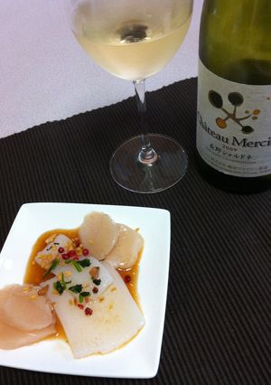 烏賊と帆立の白ワイン風味カルパッチョ-レシピのメイン写真