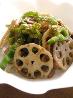 塩麹漬け豚肉と蓮根の炒め物-レシピのメイン写真