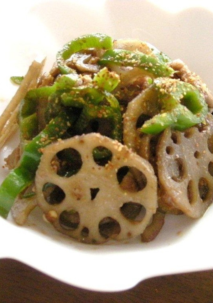 塩麹漬け豚肉と蓮根の炒め物-レシピのメイン写真