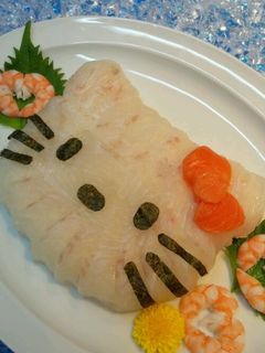 ハローキティのキャラ寿司(デコ寿司)-レシピのメイン写真