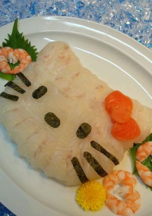 ハローキティのキャラ寿司(デコ寿司)-レシピのメイン写真