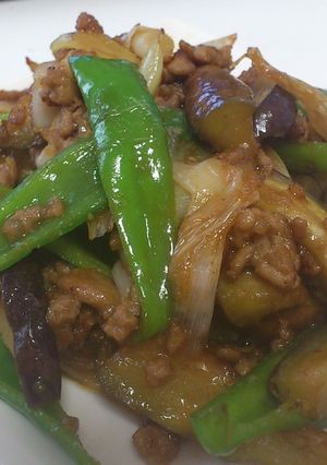 すぐできる♪ナスとピーマンのひき肉炒め-レシピのメイン写真