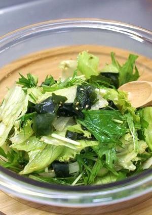 ワカメとゴマの*+さっぱりサラダ*+-レシピのメイン写真