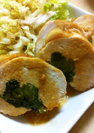 ✿小松菜のチキンロール✿-レシピのメイン写真