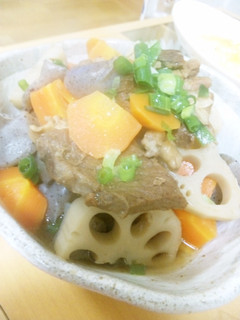 圧力鍋で牛すじ~根菜・こんにゃく入りで-レシピのメイン写真
