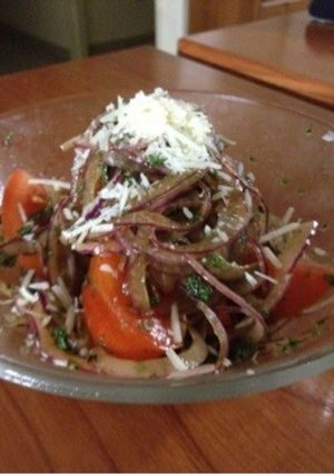 パセリドレッシングでオニオントマトサラダ-レシピのメイン写真