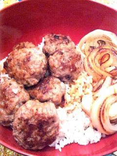 玉ねぎと照り焼きつくね丼-レシピのメイン写真
