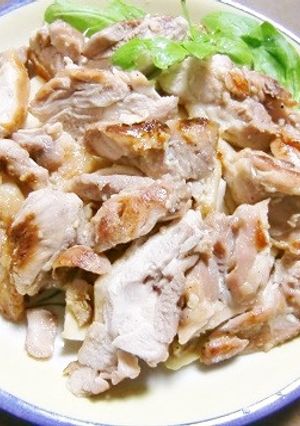 料理のための清酒で、塩麹チキンのむし焼き-レシピのメイン写真