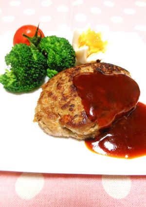 ♡みんな大好き！野菜たっぷりハンバーグ♡-レシピのメイン写真