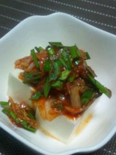 簡単☆キムチ豆腐-レシピのメイン写真