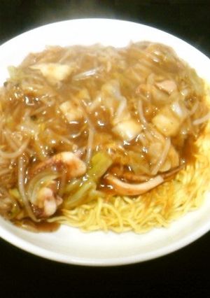 太麺ちゃんぽん皿うどん-レシピのメイン写真
