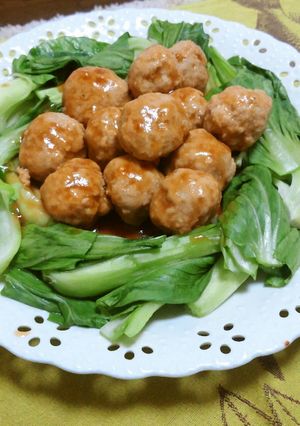 ふわふわ肉団子の甘酢がけ-レシピのメイン写真
