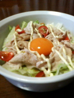 夏バテ解消!スタミナブタしゃぶ卵かけご飯-レシピのメイン写真