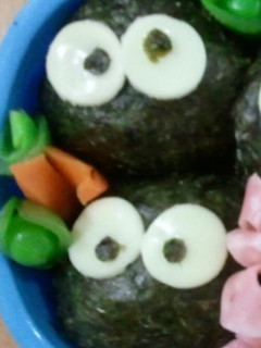 キャラ弁 簡単まっくろくろすけ-レシピのメイン写真