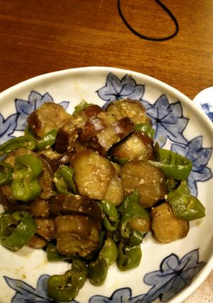 茄子とピーマンのしぎ焼き-レシピのメイン写真