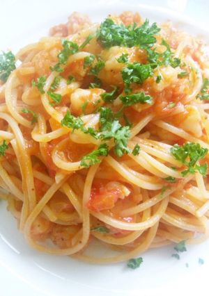 海老のトマトクリームパスタ-レシピのメイン写真