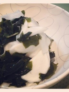 かぶとワカメの酢の物(和食副菜)-レシピのメイン写真