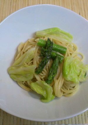 アンチョビのソースでキャベツのパスタ-レシピのメイン写真
