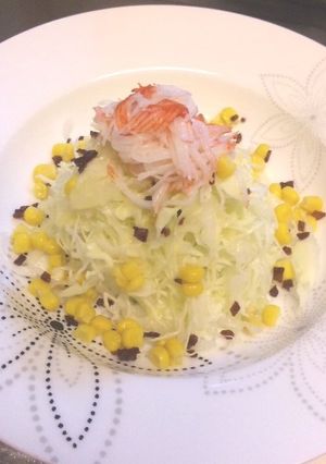 【あと一品】コーンたっぷりキャベツサラダ-レシピのメイン写真