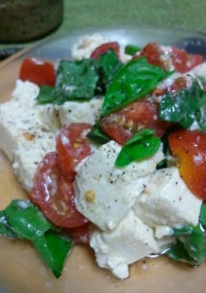 簡単！塩麹豆腐サラダ カプレーゼ風-レシピのメイン写真