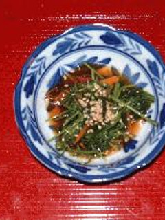ピリ!おかひじきの中華風おひたし-レシピのメイン写真