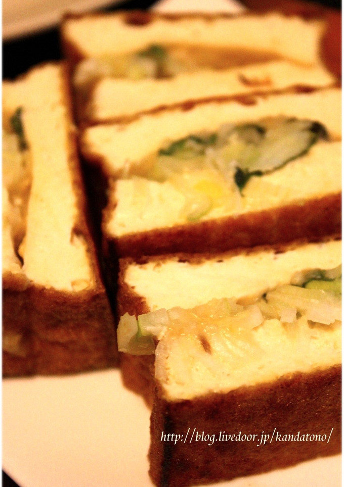 厚揚げネギ味噌挟み焼き-レシピのメイン写真