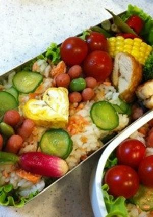 鮭フレーク弁当-レシピのメイン写真