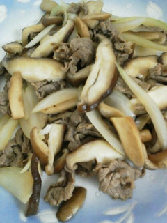 しいたけたっぷり!牛肉の甘辛煮-レシピのメイン写真