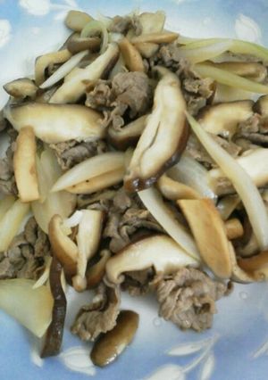 しいたけたっぷり!牛肉の甘辛煮-レシピのメイン写真