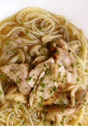 鶏肉のニヒルなスープスパゲティ-レシピのメイン写真