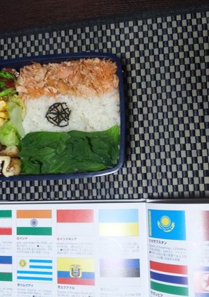 キャラ弁！？国旗シリーズ　インド-レシピのメイン写真