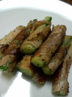 豚バラ肉のきゅうり巻き-レシピのメイン写真