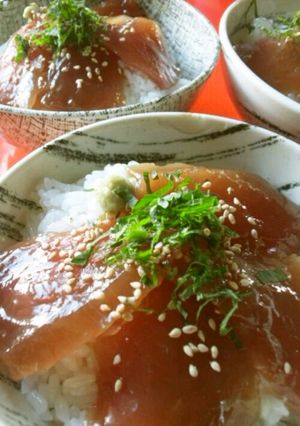 簡単☆まぐろの漬け丼-レシピのメイン写真