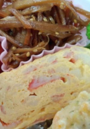 お弁当に　カニかま入りだし巻き卵-レシピのメイン写真